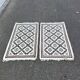 Pair of hand-knotted Berber Persian rugs in wool 81x131 cm