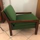 Vintage green Scandinavian armchair from the 60s