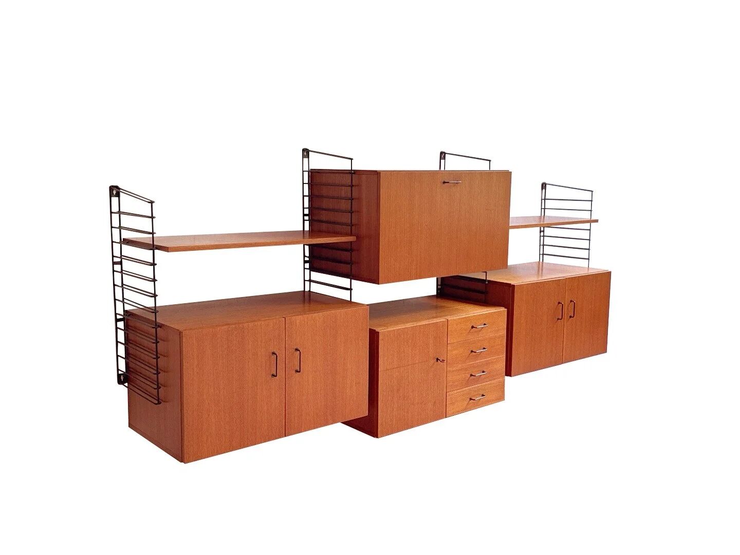 Musterring teak modular wall system – wide wall unit