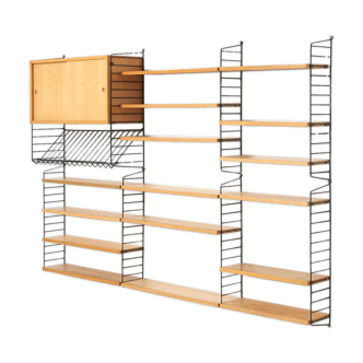 Shelving System in Ash by Nisse Strinning for String, Sweden - 1950