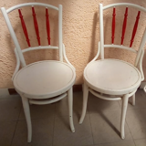 Grey Bistro Chairs from Lichtig, 1900s, Set of 2