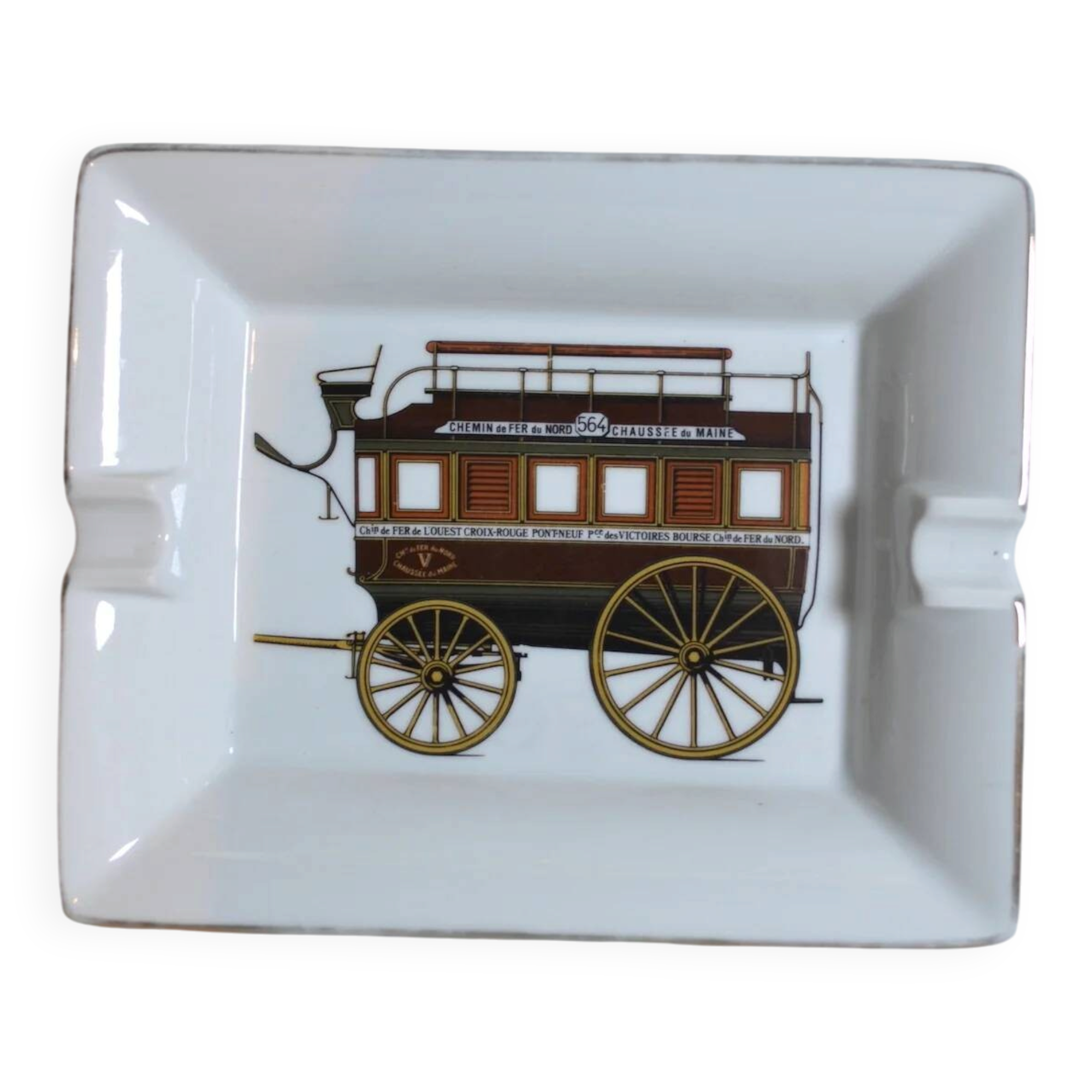 Limoges porcelain ashtray