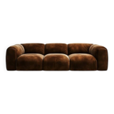 3-seater modular fabric sofa