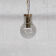 Smoked mid-century glass and brass pendant light by raak