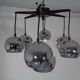 Space Age chrome-plated ceiling lamp, 1960s