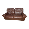 Leather sofa 2 places DS66 De Sede years 70/80