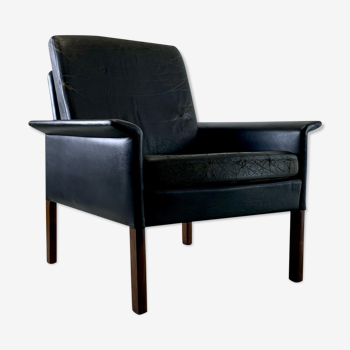 Leather armchair model cs500 by Hans Olsen for CS Mobler