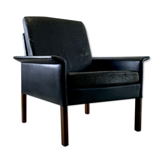 Leather armchair model cs500 by Hans Olsen for CS Mobler