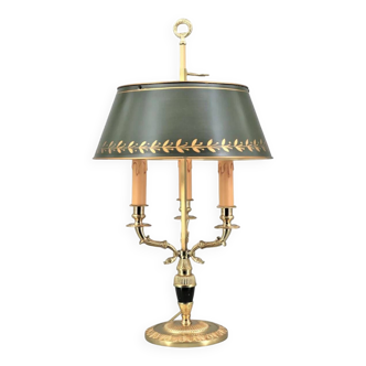 Empire style bronze hot water bottle lamp "Col de Cygnes"