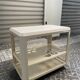 Kartell white ABS bar cart
