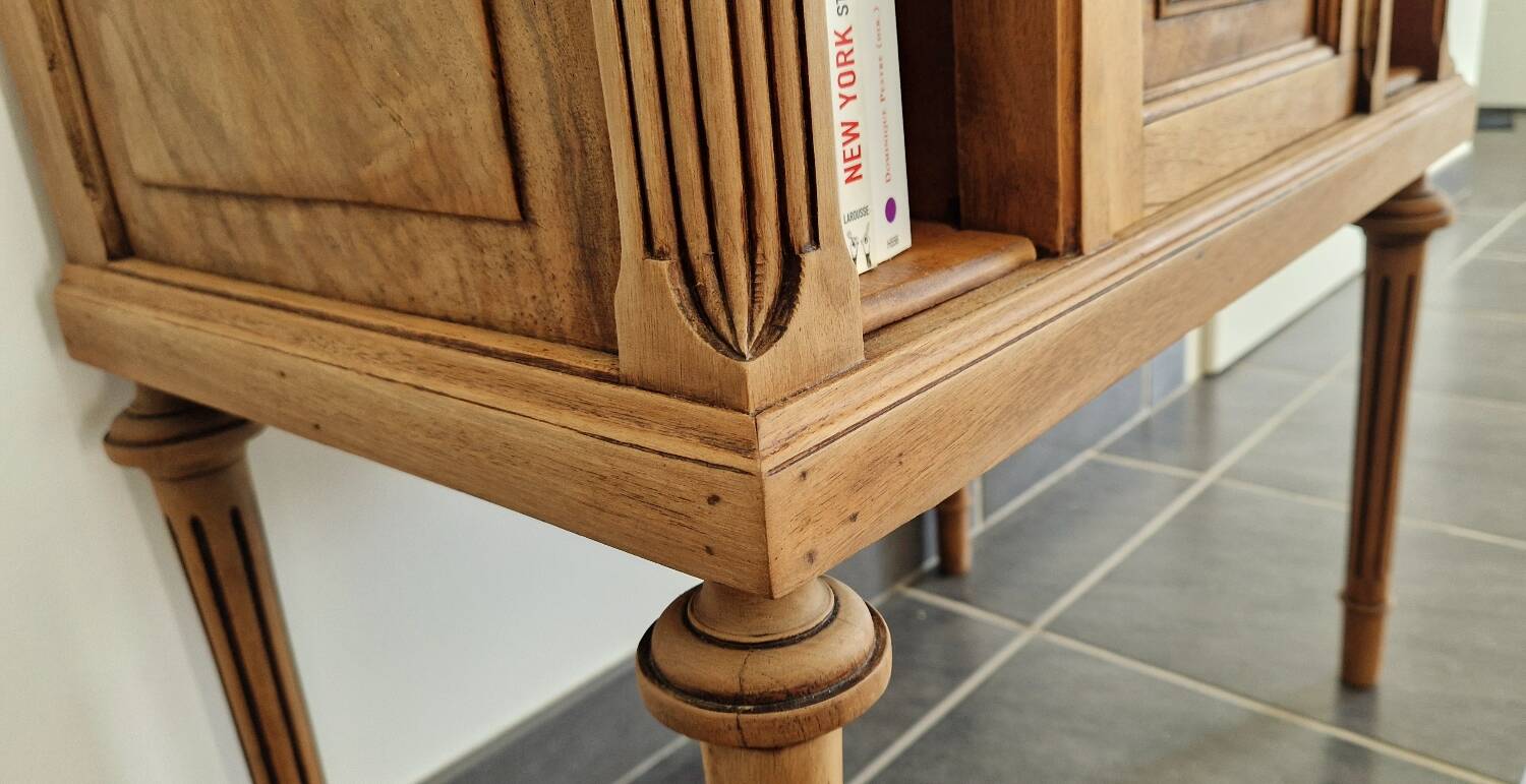 Louis XVI style wood and marble furniture