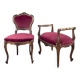 Ensemble chaise et repose-pieds de style louis xv, xixe siècle
