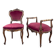 Ensemble chaise et repose-pieds de style louis xv, xixe siècle