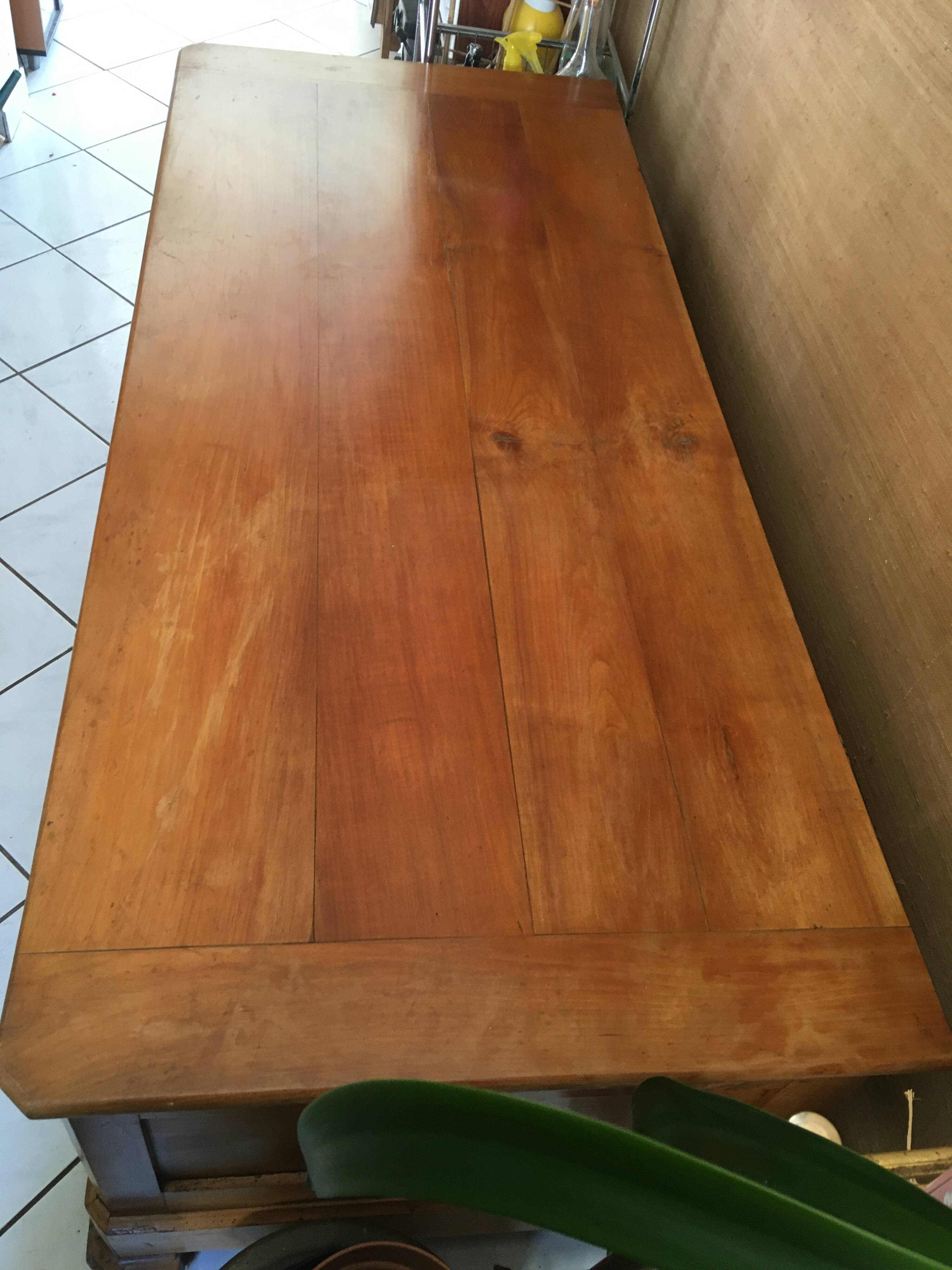 Breton hutch in solid walnut