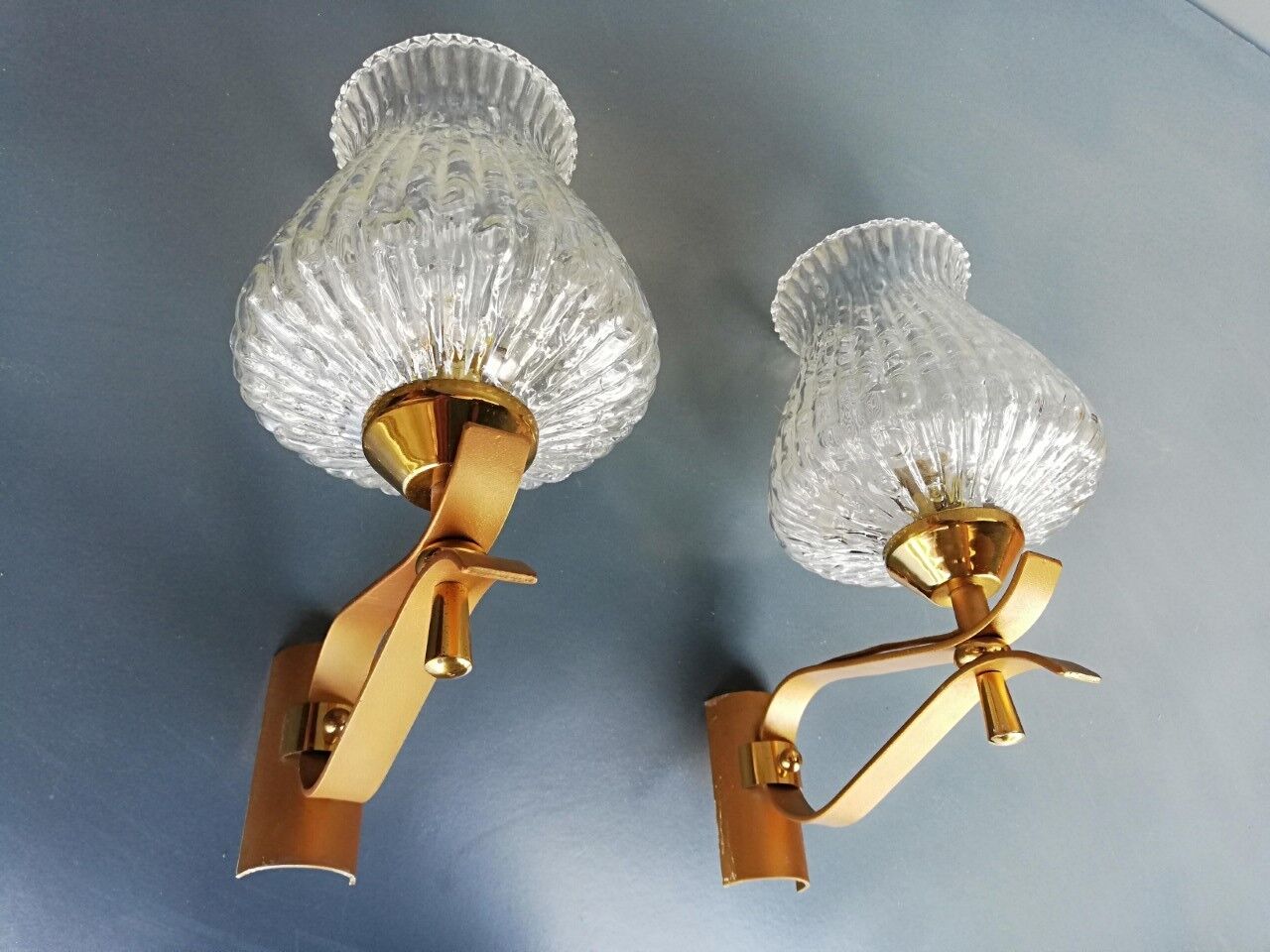 Pair of vintage 60s wall lamps