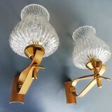 Pair of vintage 60s wall lamps