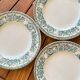 Set of 6 antique Longwy "Talma" flat plates in ironstone - 20th century