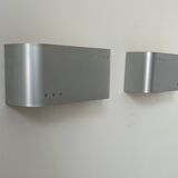 Pair of vintage wall lights, metal, France 1970