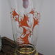 Vase ancien cristal et granité orange