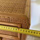 Vintage rattan chest of drawers with 6 drawers