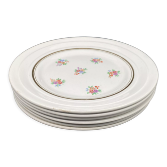 Small flower porcelain dessert plates