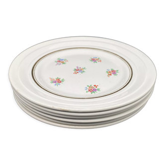 Dessert plates small flowers porcelain