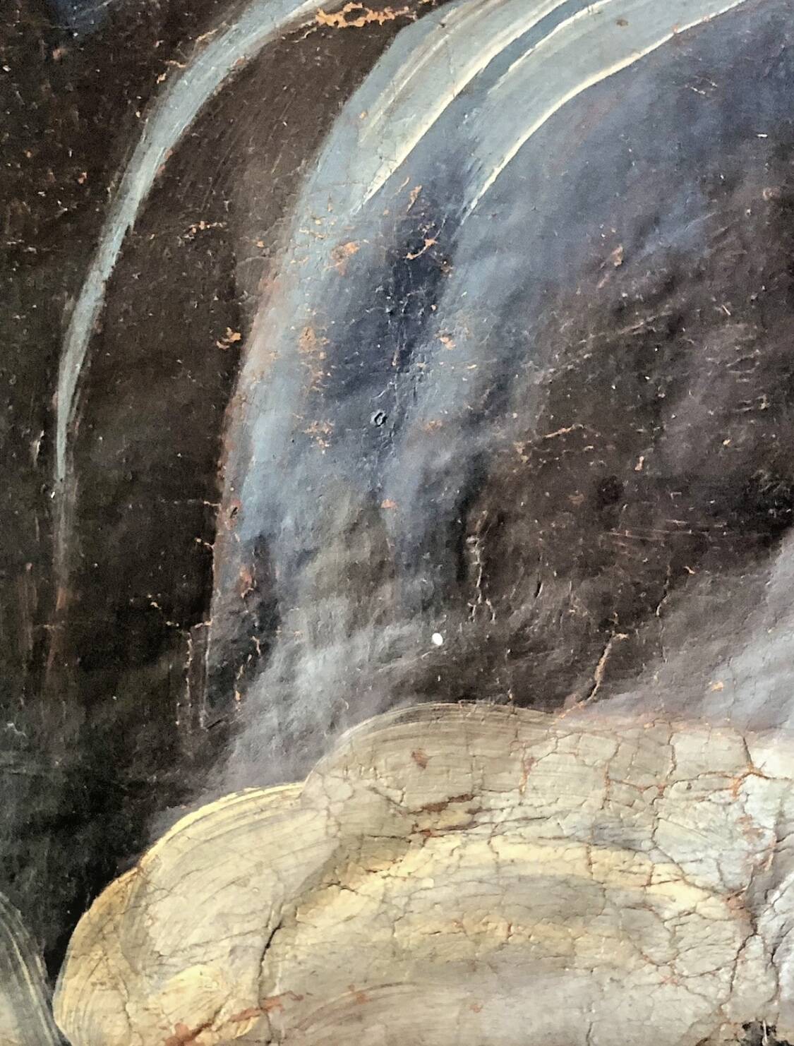 Oil painting on canvas XVIII Virgin and Child