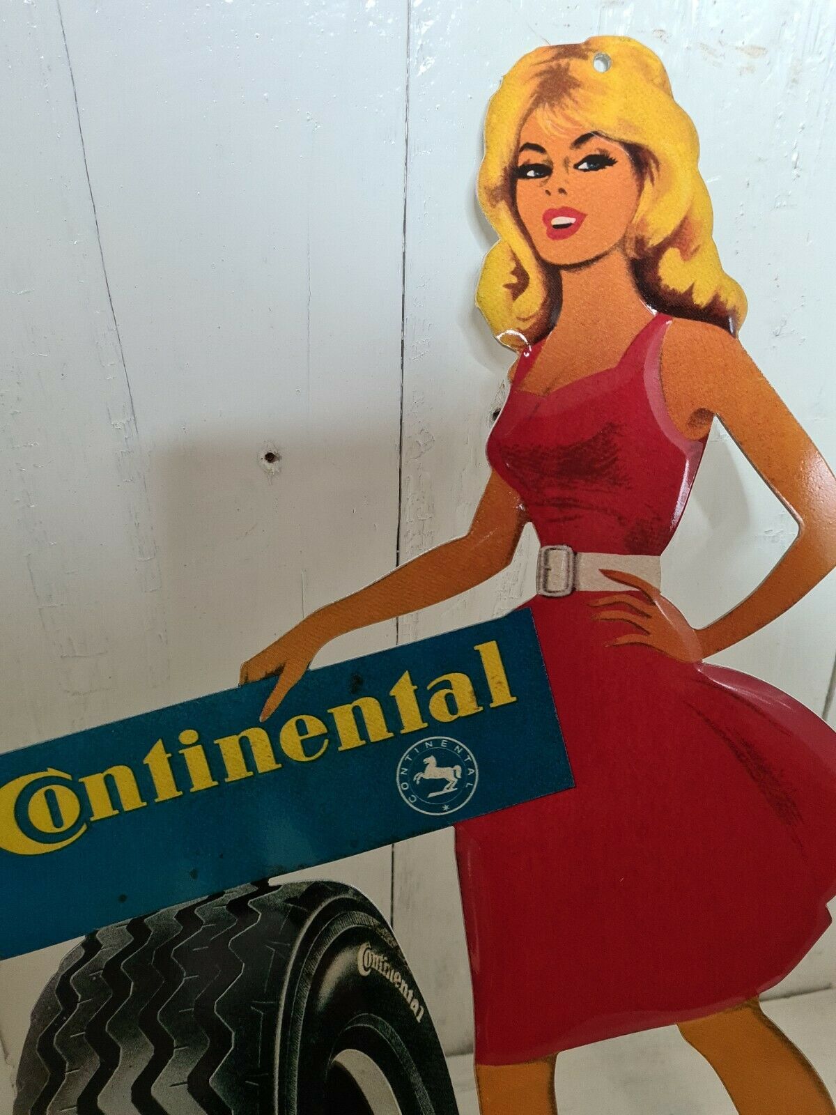 Continental advertising pin up