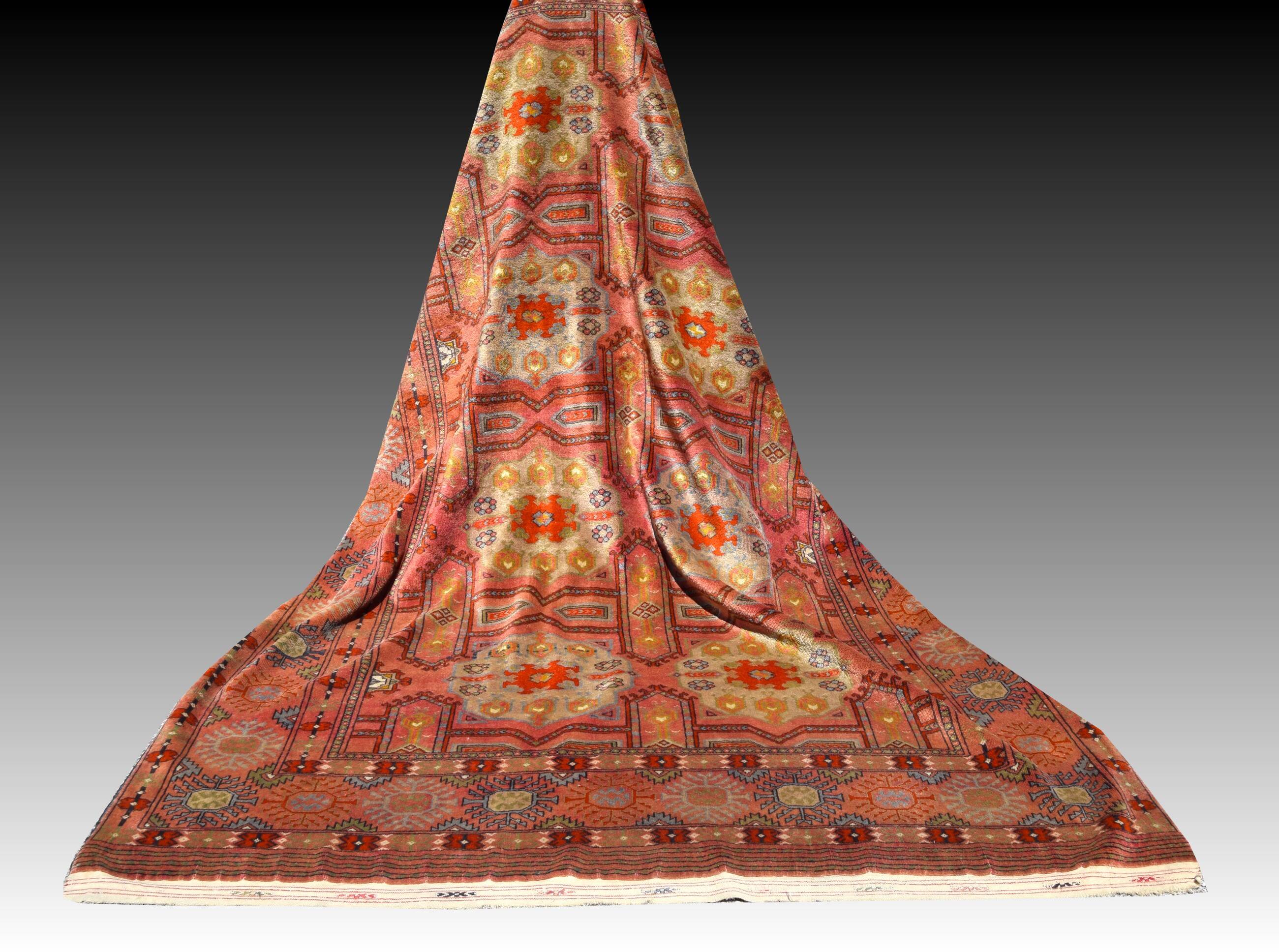 Karakalpak Oriental Rug (Uzbekistan) Early 20th Century: 2.70 X 1.85 M