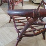 Bamboo and bentwood armchair from the 60s