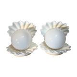 Set 2 shell lamps