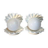 Set 2 shell lamps