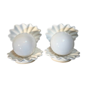 Set 2 shell lamps