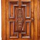 Antique double-bodied mahogany buffet, Italy, 20th century