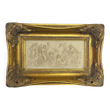 Marble bas-relief, Barbedienne Fondeur, Paris 1859