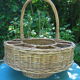 Bottle rack basket, portable rattan wicker bar