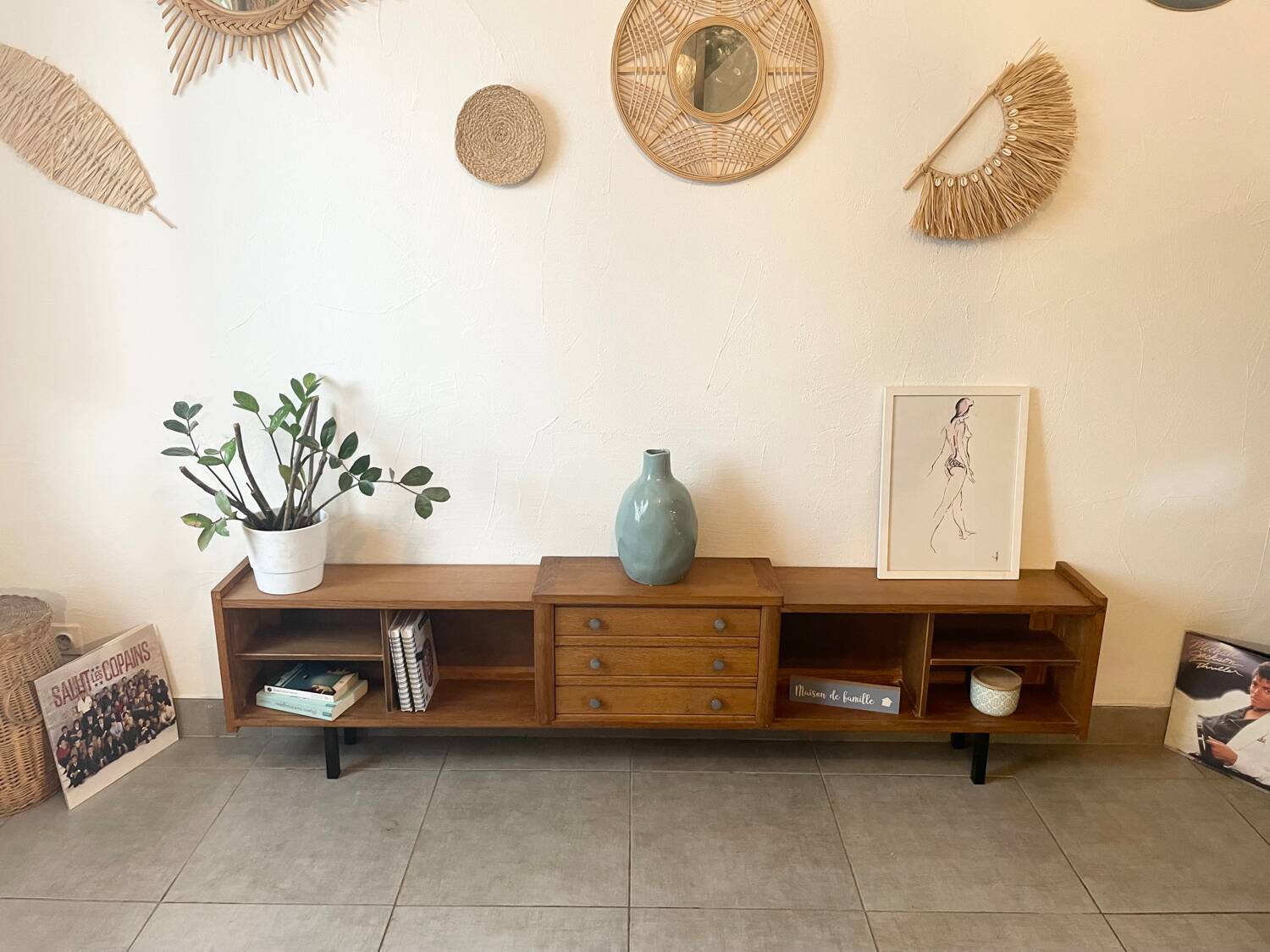 Vintage low sideboard (shallow)