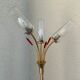 Vintage brass floor lamp with 3 lights, 1960s