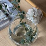 Glass mushroom vase