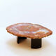 Red petrified wood coffee table from Arizona: 114x88cm