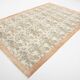 Tapis en laine et coton à décor floral