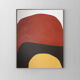 Large abstract painting "Osmose" 100x81 cm