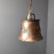 Brutalist copper pendant light, 1970s