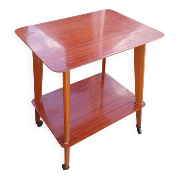 Table desserte roulante