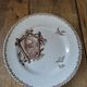 Flat plate iron earth Paris bird porcelain