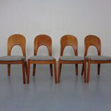 Vintage Morten Dining Chairs in Teak by Niels Koefoed for Hornslet Møbelfabrik, 1970s, Set of 4