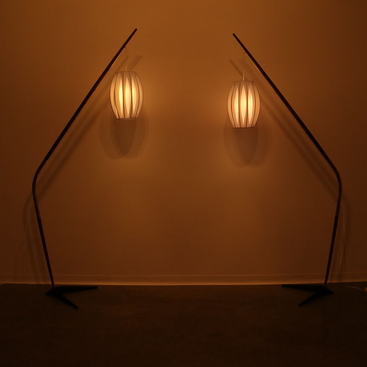 Floor lamp 'Fishing Pole' by Svend Aage Holm Sorensen - Denmark - 1950's
