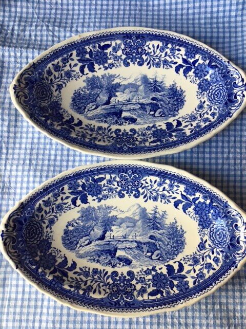 Lot 2 raviers Villeroy and Boch collection Burgenland blue