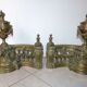 Pair of bronze channels in Louis XVI style - Napoleon III era - 19th century