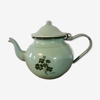 Old enamelled teapot